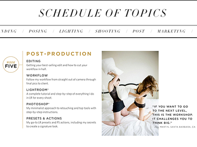 Online Boudoir Workshop online course wordpress