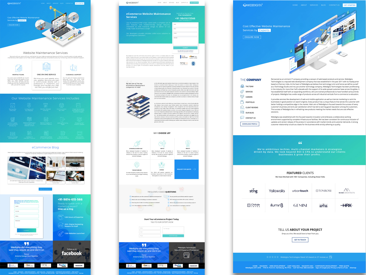 Website Maintenance Pages by G Santhosh Kumar on Dribbble