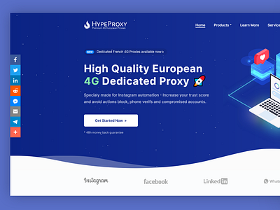 HypeProxy.io Landing Page