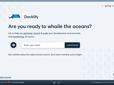 Docklify - Coming Soon coming soon design landing page logo saas typography ui web