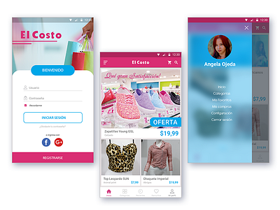 Application for Clothing Store android aplication app ecommerce ios materialdesign shop