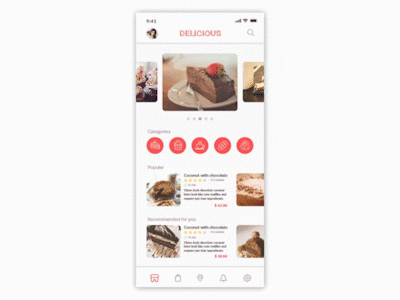 Delicious Apps adobexd android aplication app design ios ui ux