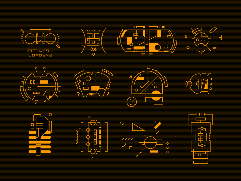 c.thd/R_Y-34:[rtr] abstract art crt cyberpunk experiment gui hud interface retro sci fi vector