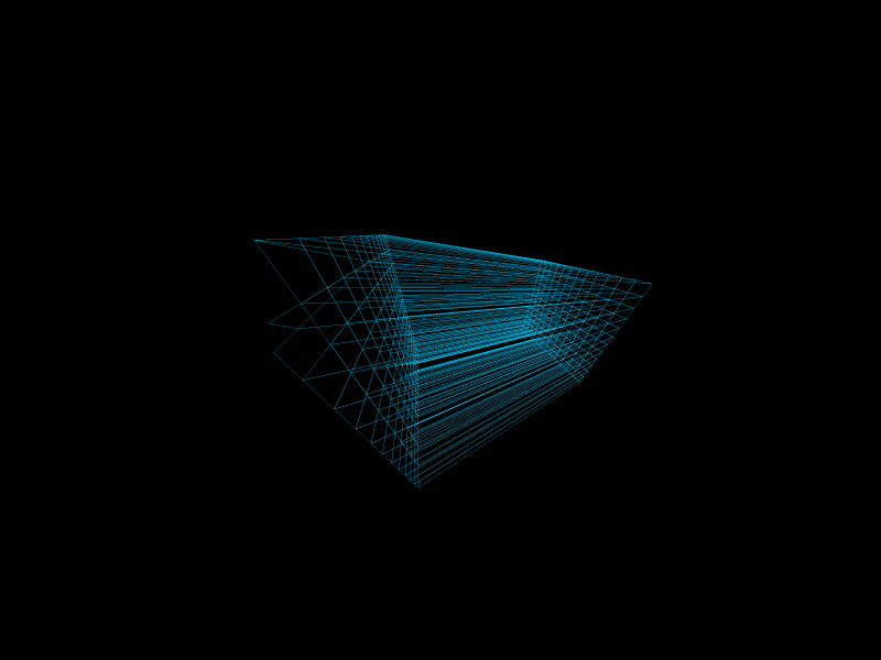 12x12 → extrude+bevel → [01–90].ai 3d animation bevel construction cube experiment extrude gif loop structure vector wireframe