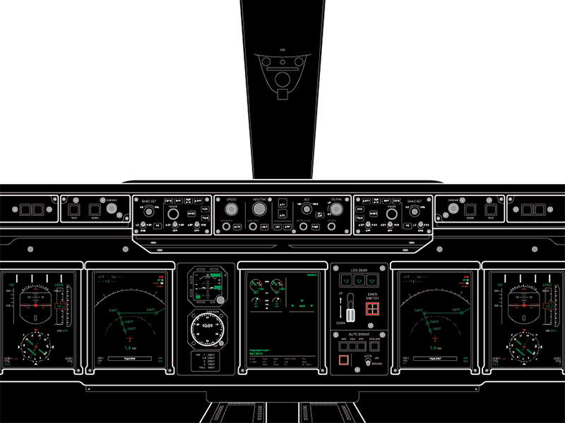 vector.cockpits(12) [tech.illustration /73h] air airplane cockpit display graphic graphics hud illustration plane technical technical illustration vector