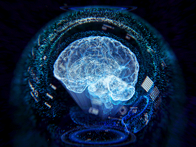 brain cyberpunk dailies high tech holo hologram netork neuro neuron projection sci fi test wip