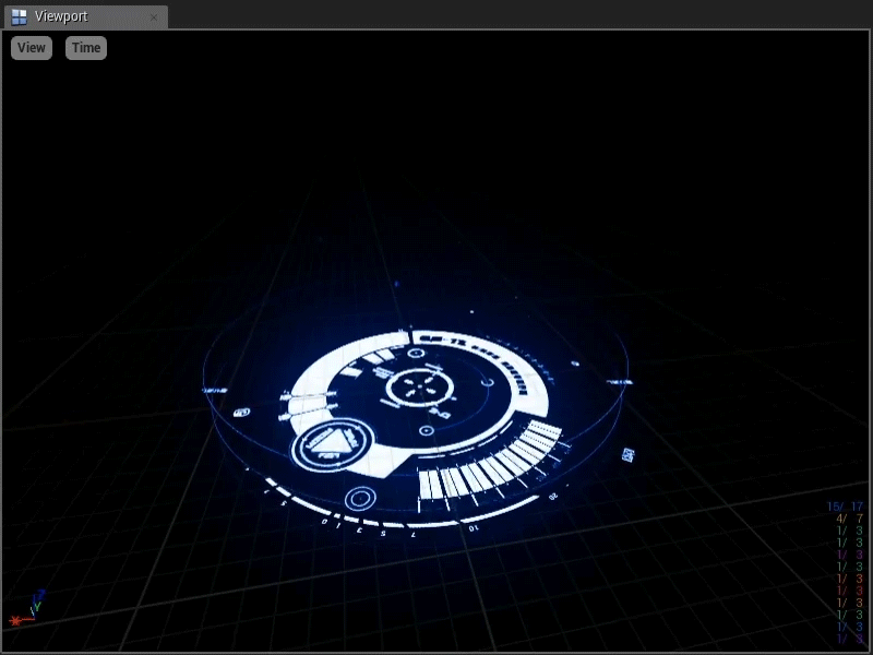 technomage_seal cyberpunk fui high tech hud magic seal portal sci fi seal ue4 unreal unreal engine