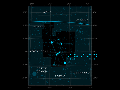 I can hear the orion (⠊ ⠉⠁⠝ ⠓⠑⠁⠗ ⠞⠓⠑ ⠎⠞⠁⠗⠎) braille constellation future map orion space stars ui vector