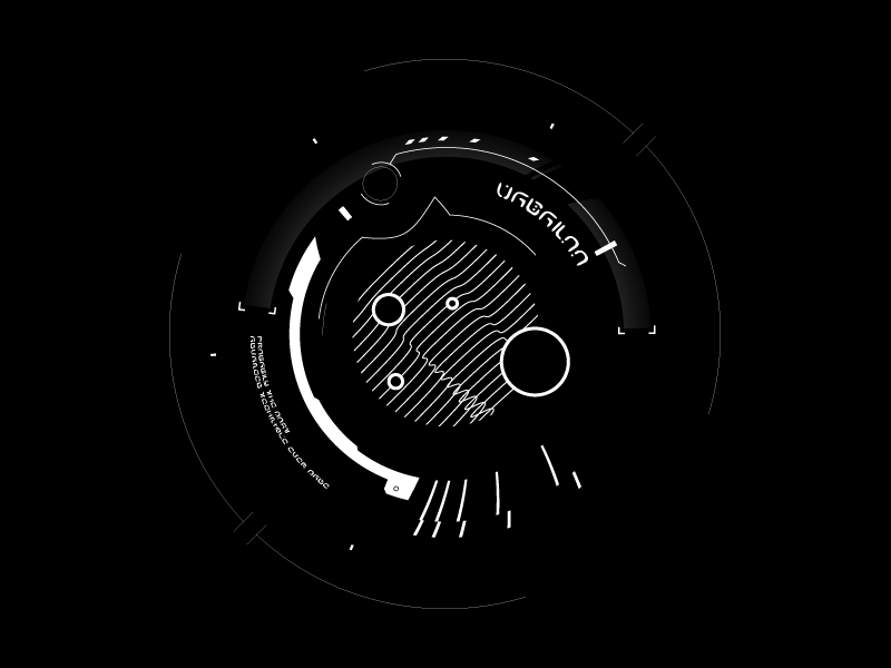 radiohalo future gui halo hud laser radio sci fi scifi seal string thin ui