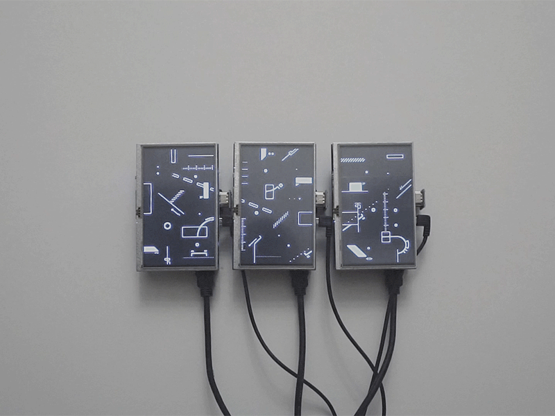 τριπ.t3ch abstract art cyberpunk digital high tech installation sci fi video art video installation