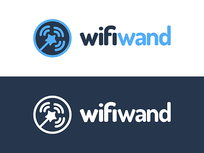 Wifi-Wand Logo Design app branding contribution contributor design graphic graphics icon identity illustrator logo signal utopian vector wand wifi wifi wand wireless wizard