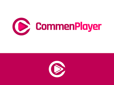 CommenPlayer Logo Design app branding button commenplayer contribution contributor design graphic graphics icon identity illustration logo play player utopian vector