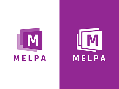 MELPA Logo Design app branding contribution contributor design graphic graphics icon identity illustration logo melpa stack stacked utopian vector