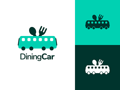 Dining Car Logo Design app branding car contribution contributor design dine dining dining car eat graphic graphics icon identity illustration logo train utopian vector wagon