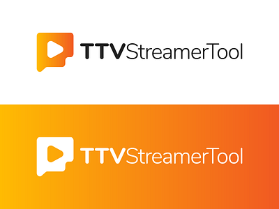 TTVStreamerTool Logo Design app branding chat contribution contributor design graphic graphics icon illustration logo stream streaming talk utopian vector