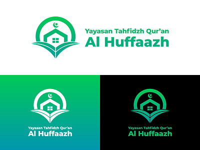 Yayasan Tahfidzh Qur'an Al Huffaazh Logo Design book brand branding design foundation graphic graphics home house icon identity illustration islam islamic logo quran vector