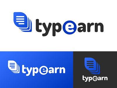 Typeearn Logo Design branding design earn graphic graphics icon identity illustration list logo stack type typeearn typing vector