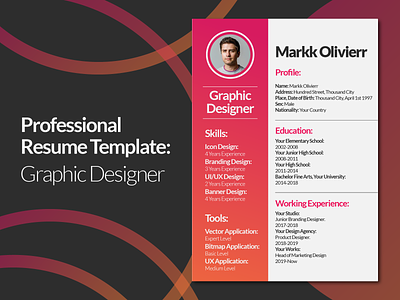Graphic Designer Resume Design Template cv design cv template design designer designer resume graphic graphic designer graphics resume resume cv resume design resume template