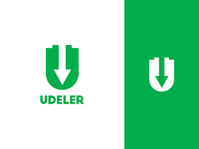 Udeler (Udemy Downloader) Logo Design app branding contribution contributor debut design dribbble first shot graphic graphics hello icon identity introduce logo open source udeler udemy utopian vector