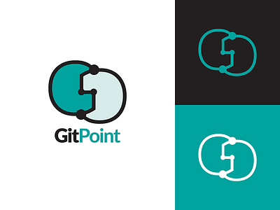 Git Point Logo Design app branding contribution contributor design git git point github graphic graphics hub icon illustration logo point utopian vector