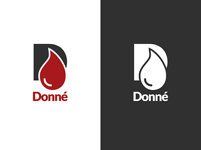 Donné Logo Design app blood branding contribution contributor design donor graphic graphics icon illustration logo utopian vector