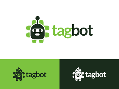 Tagbot Logo Design app bot branding contribution contributor design graphic graphics hashtag icon illustration logo robot tag tagbot tags utopian vector