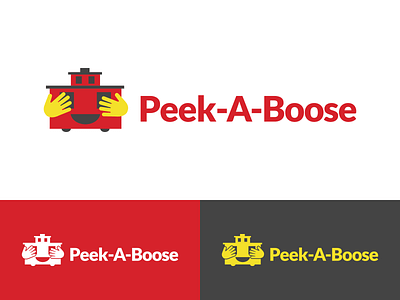 Peek-A-Boose Logo Design app branding caboose contribution contributor design graphic graphics icon identity illustration logo mascot peek a boo peek a boose peekaboo peekaboose train utopian vector