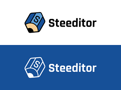 Steeditor Logo Design app branding compose contribution contributor design editor editorial graphic graphics icon illustration logo pencil steeditor steem utopian vector write writing