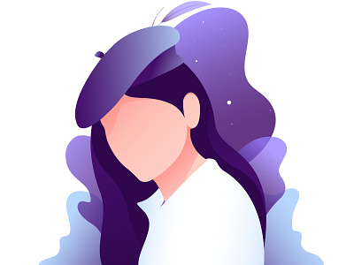 Woman Illustration character design fashion flatdesign girl illustration illustrator purple stylish ui vector woman