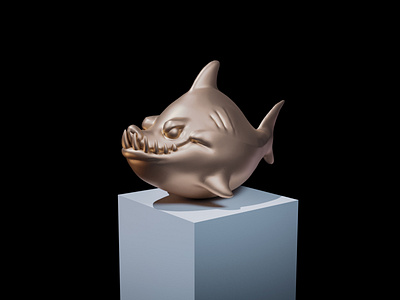 Fish Sculpting 3d c4d fish illustration render