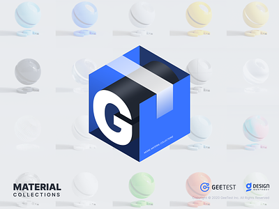 Geetest Material Collection 3d c4d design illustration logo
