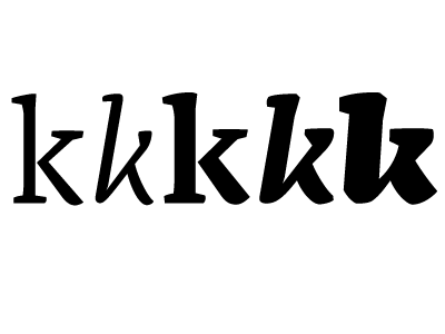 k k k k k ff dora font letter k typedesign