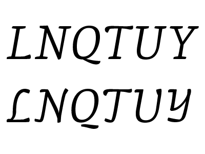 Humble swash italic alternates