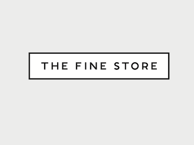 The Fine Store brand identity logo logotype