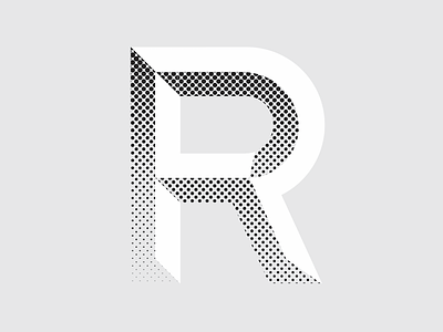 R 3-d lettering typedesign typeface typography