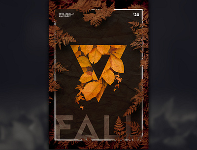 Fall Poster autumn design fall graphic post poster poster design posterart posterdesign season shapeology shapes