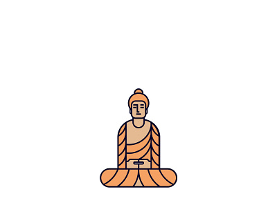 Buddha design graphic icon logo logomark logomodernism mark shapeology shapes vector
