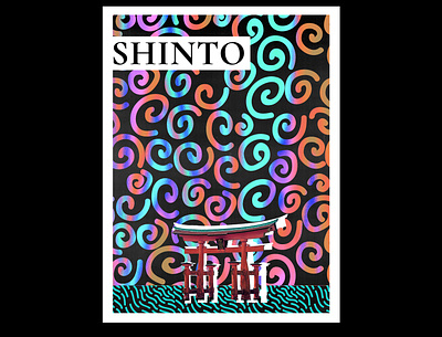 Shinto Poster graphic plakat poster poster design shapes visualart