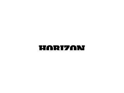 Horizon Logo design graphic icon logo shapeology shapes typography vector