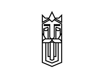 King design graphic icon king logo mark shapeology shapes vector