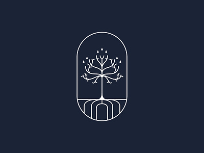 The White Tree design graphic icon illustration logo lordoftherings mark monoline nature shapeology shapes tree vector