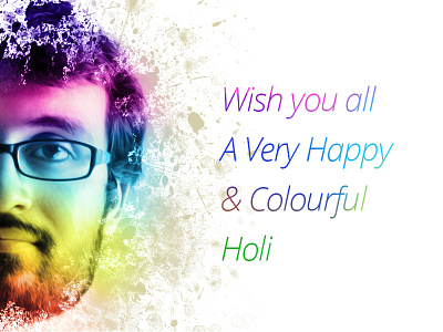 Happy Holi colorful face festival festival of colors happy holi indian festival portrait self portrait wishes