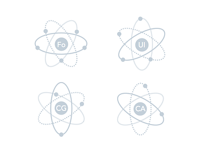 Stable Core Icons for Esfres.co animation atoms core esfresco foundation graphics icons nuclear ui