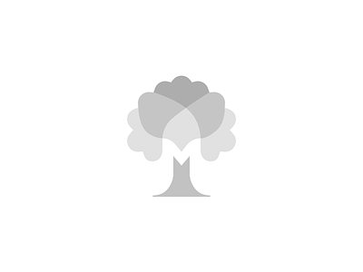 Nature Logo Exploration blending branding concept grey icon layer logo nature symbol tree