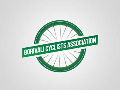 Logo Design for Cyclists Association (WIP) association bebas neue borivali circle circular cycle cyclists green wheel