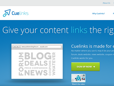 Cuelinks Landing Page Revised