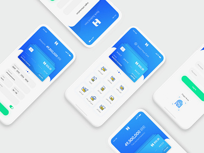 Bank Saderat Iran Redesign band banking app banksaderatiran blue branding color iran logo saeededrisi shiraz tehran ui ui design uiblue uiux ux