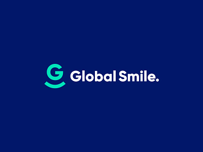 Global Smile Logo art branding color design design art flat global global logo glogo green green color green logo idenity illustration illustrator logo logotype minimal redesign vector