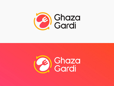 Ghaza Gardi Logo Design brand book branding color palette design flat food app food logo icon icon app identity identity design illustraion illustrator logo logo design logo food logotype minimal vector