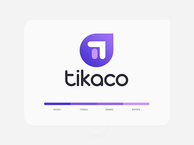 Tikaco Logo Design branding color design flat icon illustration logo logotype photoshop ui